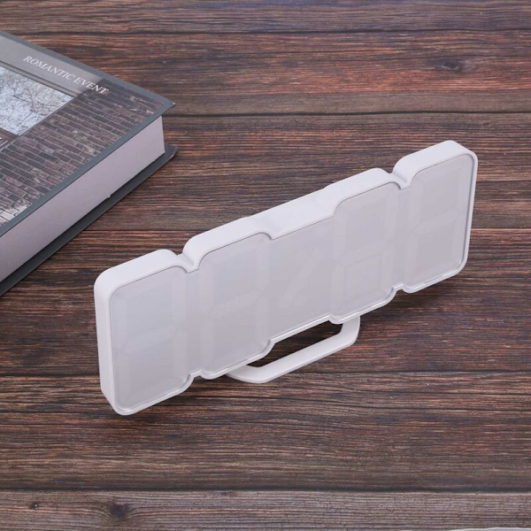 3D LED Digital Klocka Snooze Sovrum Kontor Väggklocka Kalender Termometer Heminredning Present - Vit