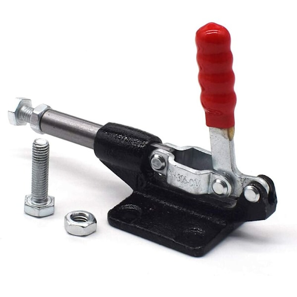 Svingklemmer, 2 stk. Hold Push Pull Action Håndværktøj Sving Håndværktøj Hurtig Udløsning Manuel Klemme Lukning Vandret Håndtag Klemme Hurtig Udløsning Stang (2
