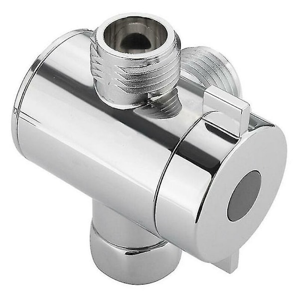 1/2 tommer trevejs T-adapterventil til toilet bidet bruserhoved afledningsventil