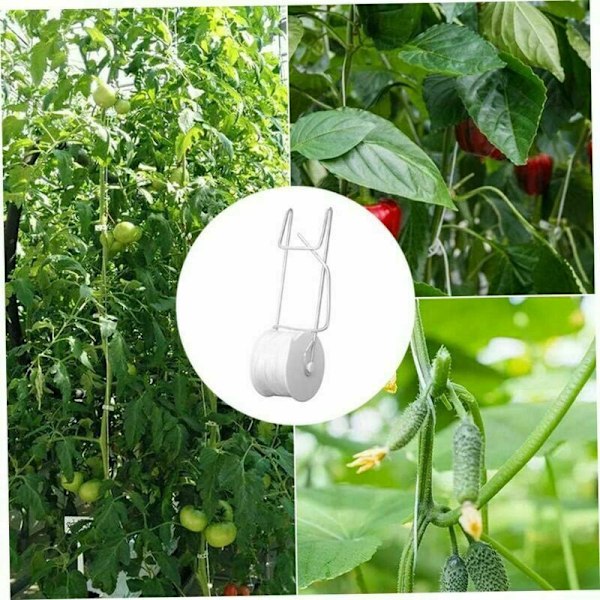 Växtvals krok - Robust och hållbar trädgårdstomathållare för tomat, grönsaker, växthus, blommande vinrankor, spaljékit för vinrankor, 6-pack