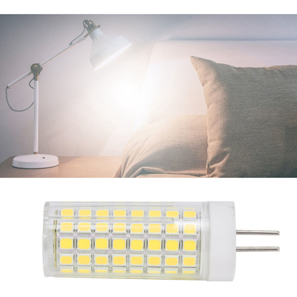 G8-tyyppinen LED-lamppu, 1000LM, 102 LED:ä, himmennettävä, sopii riippuvalaisimiin, kattovalaisimiin, seinävalaisimiin, 110V, kylmä valkoinen
