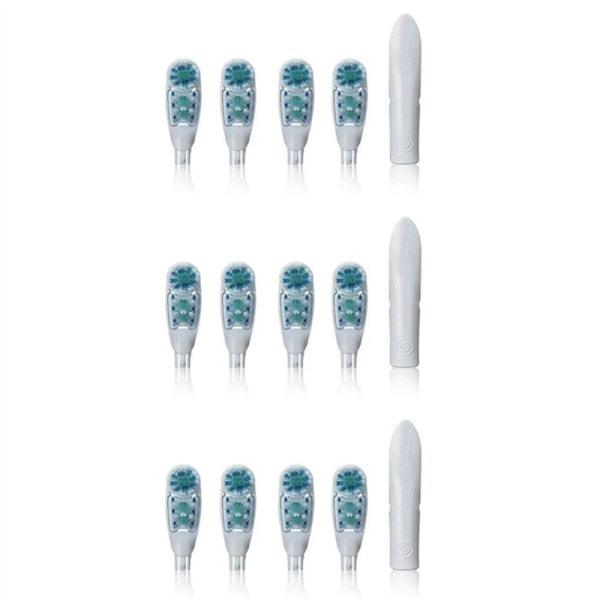 12Pcs Sensitive Dual Cleaning Replacement Brush Heads for Electric Toothbrush 3733 4732 4734 Head Rotatable