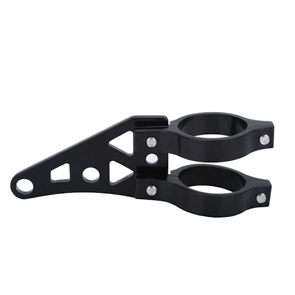 1 Par 39mm Aluminium Legering Motorcykel Forlygte Gaffelbeslag Sort