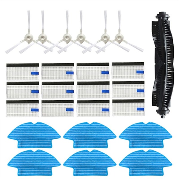 Sidebørste Hepa Filter Reservedeler for X-Plorer Serie 75 RG7687/RR7687WH Robotstøvsuger