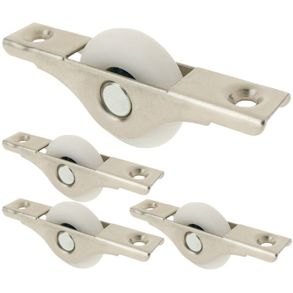 30 mm nylon-pyörät oville ja huonekaluille 30x13x8 mm (4 kpl)