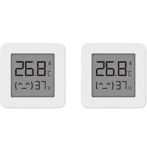 For Xiaomi Mi Hygrometer Digitalt Termometer Profesjonelt Bluetooth Termometer Hjem Innendørs Fuktighet og Temperaturmåler for Rommåling, 2 stk