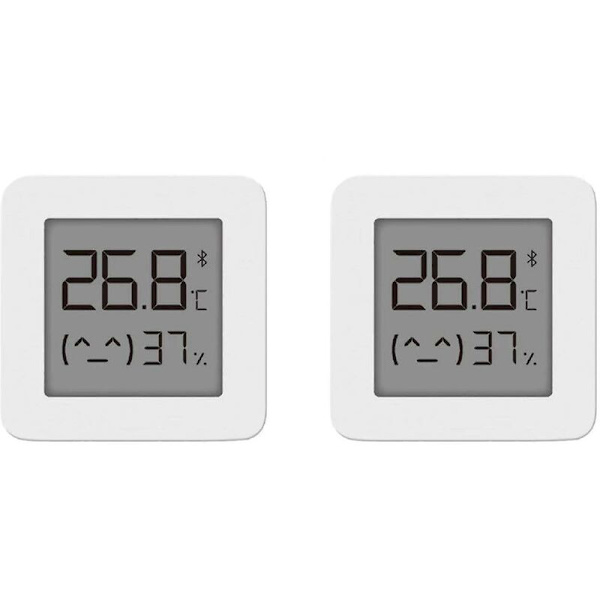 Til Xiaomi Mi Hygrometer Digitalt Termometer Professionelt Bluetooth Termometer Hjem Indendørs Luftfugtighed og Temperaturmåler til Rum Måling, 2stk