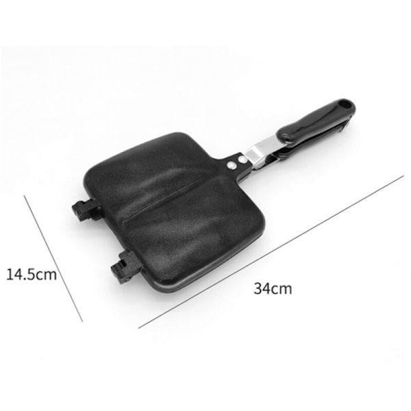 Non-Stick Sandwich Maker Jern Brød Toast Morgenmad Maskine Pandekage Madlavning Grill Ovn Form Grill Stegepande