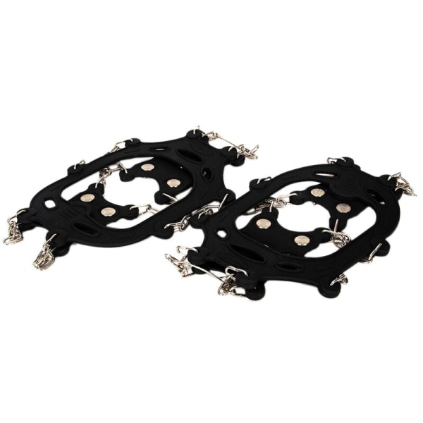 12 Teeth Ice Cleats Shoes Crampons Anti Slip Ice Gripper Hiking Cleats Spikes Traction Ice Snow Walking Shoe Covers, L