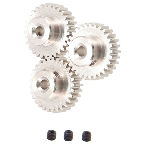 3 kpl 3,175 mm:n metalliakselin hammaspyörämoottori 32DP 48DP 64DP M0.6 M0.8 1/10 1/8 RC-autoon 3650 3660.29t