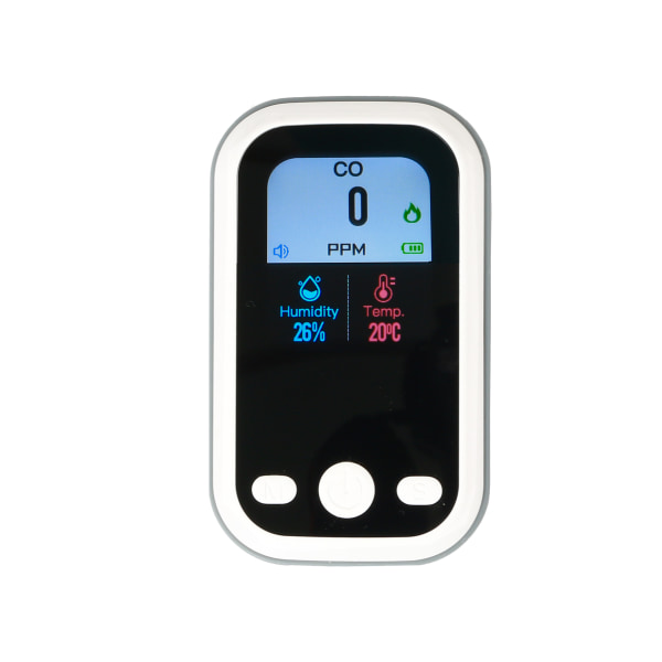 Luftkvalitetsmonitor - Bärbar koldioxiddetektor med tydlig display, presentidé för hem, reseläger, odlingsrum