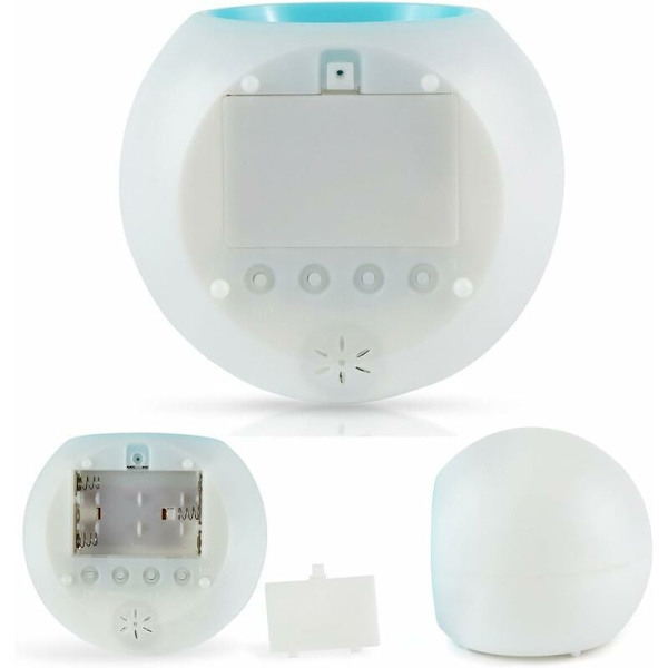 Barnens LED-väckarklocka, Digitala väckarklockor för barn Sängbord 7 Färger Byter Ljus för Pojkar Flickor Rum Dekoration med Temperatur Datum, Touch Control a