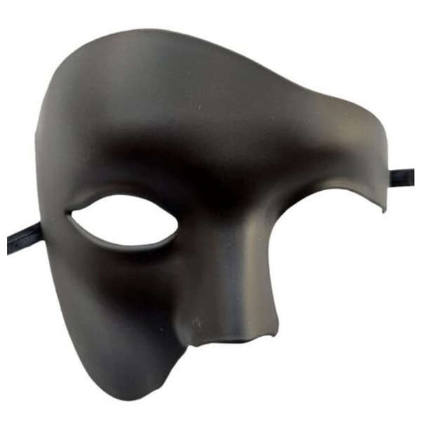 Maskerade maske til mænd, sølv venetiansk maske Vintage Phantom of the Opera Mask, festmaske til voksne halvansigt Halloween jul
