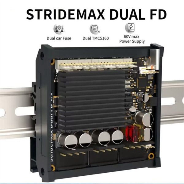 StrideMax Dual Tmc5160 Moderkort och 60V Max Bilsäkring, Kort Stödjer Klipper och RRF för Voron 3D-skrivare