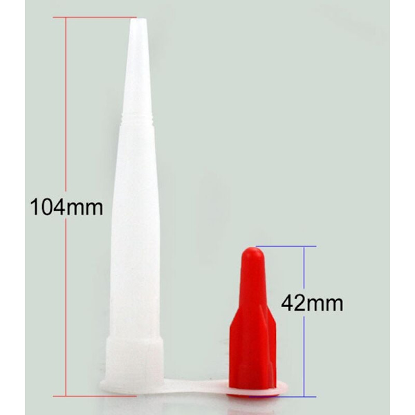20 st Spiral Flask Glas Limmunstycke med Rött Lock