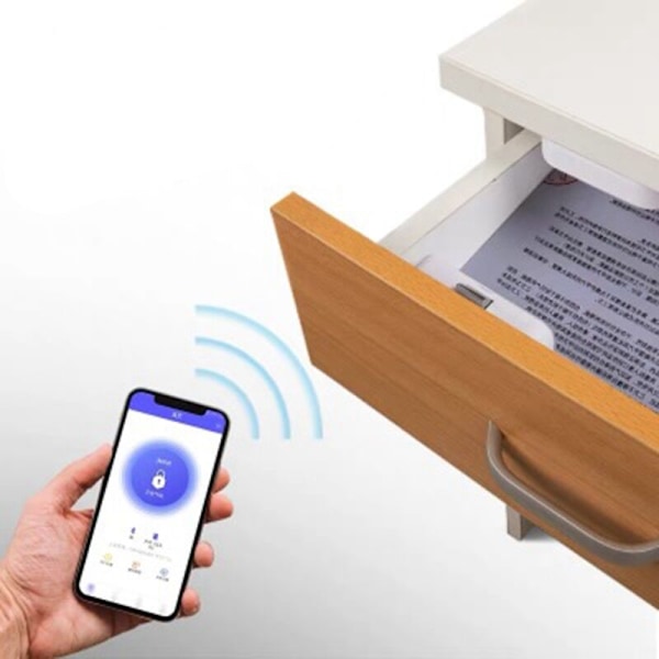 Tuya Smart Bluetooth APP Skuffe Lås Hulfri Usynlig Arkivskab Brevkasse