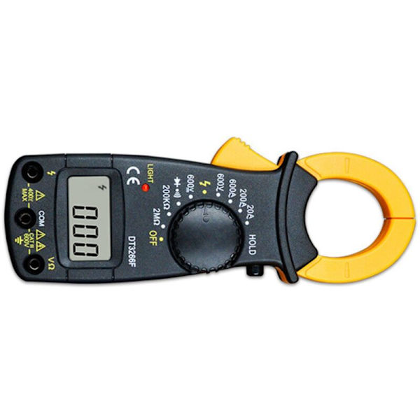 Digitalt Amperemeter Klem Multimeter NCV Voltmeter Klemmer Amperemeter 600A AC/DC Ohm Spændingstester