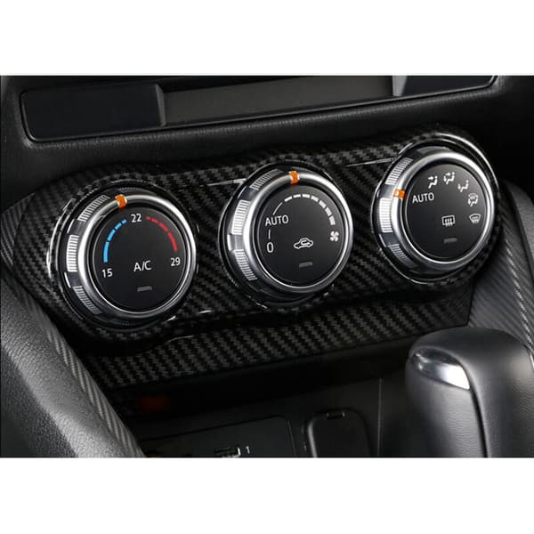Fiber Fiber Central Air Conditioning Panel Center Console Liquid Crystal Screen Trim til -3 CX3 2017-2018