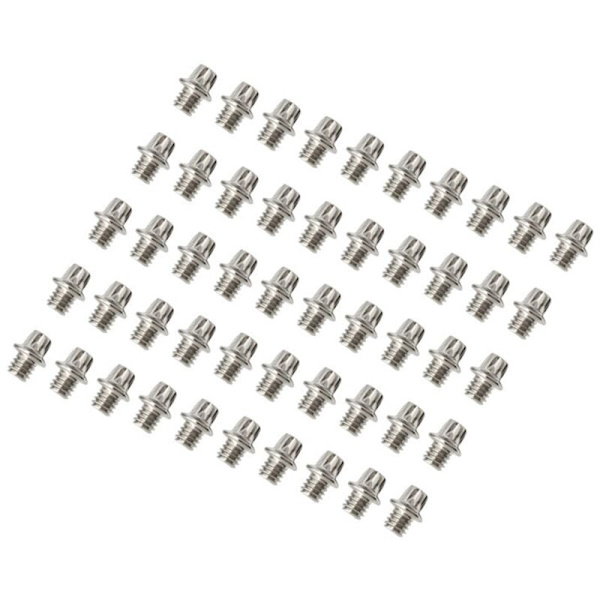 50 st Serie Väg Mountainbike Fällbar Cykel Pedal Anti-Slip Spikers Ersättningsskruv Pin Bultar Cykel Hex Pedal Pin Skruvsats Väg