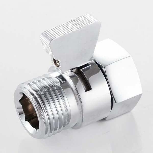 Messing Stempel Dusj/Hånddusj/Bidet Avsperringsventil Flow Control Universal Reservedel