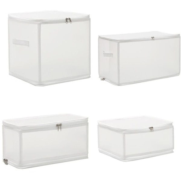 PP Plastic Storage Boxes Clothes Sundries Organization Cosmetics Storage Bin Quilt Dustproof Storage