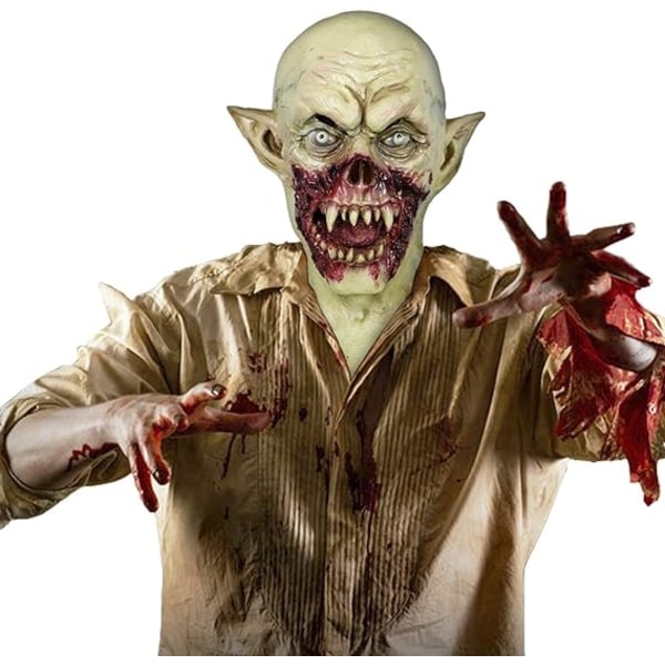 Vampyrmaske Skræmmende monster Halloween kostume Party Horror Demon Zombie