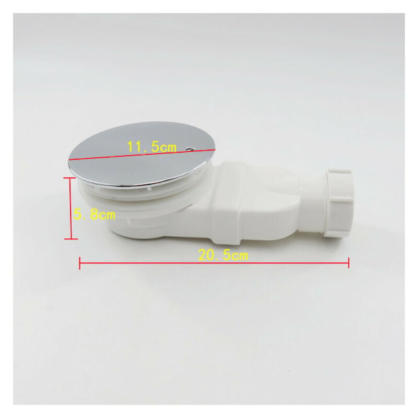 ABS Dome Extra-Flat Duschavlopp, vit（Avlopp）