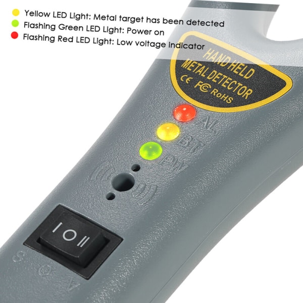 Högkänslig handhållen metalldetektor GC-101H