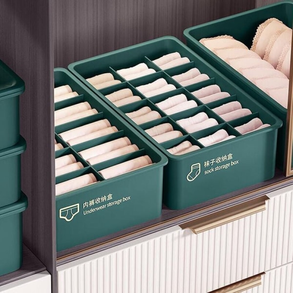 Underwear Storage Box Husholdning Skuff Kjole Rom Luksus Sokker Trusser Tre-i-ett Oppbevaringsboks B