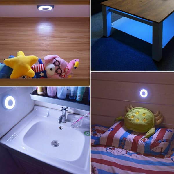 Billamp for lesing med LED-øyebeskyttelse (blå og hvit + full tre lysfarger)