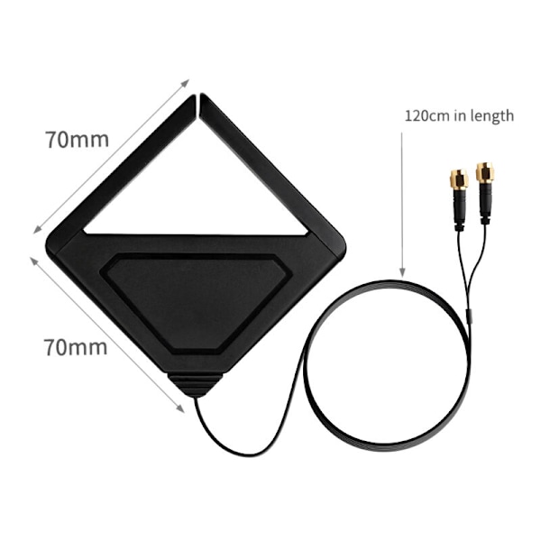 Trådløs dobbeltbånds ekstern antenne til stationære antenner 120 cm til bærbar PCIe Wifi-adapter Intel AX200 9260NGW