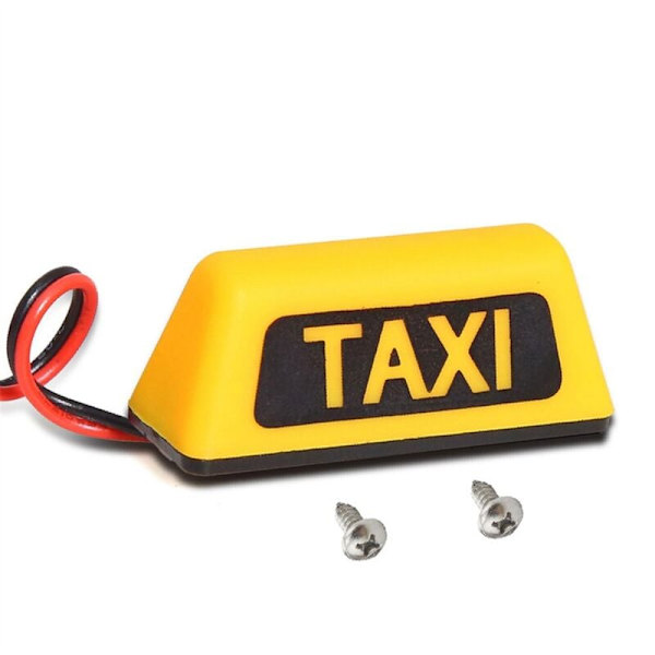 Universaali TAXI-auton kattovalo RC 1/10 RV 1/8 maastoajoneuvoon kiipeilyyn DIY-jälkiasennus R160 keltainen