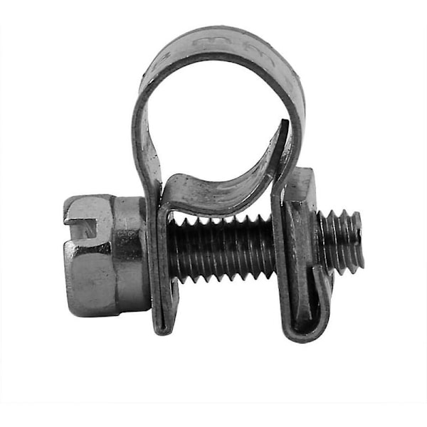 10 st tunga rostfria bränsleslangklämmor 6mm-20mm valfri storlek för VVS (13-15mm)