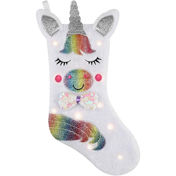 Joululahjasukka LED-valolla, Glitter-takka riippuva koriste joulukoristeluun