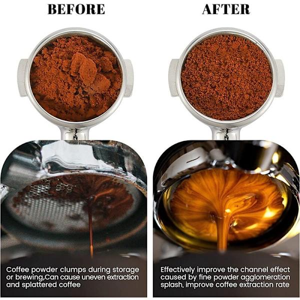 Espresso-omrörare WDT Espresso-tillbehör Nål Bärbar Kaffedistributionsverktyg Silver