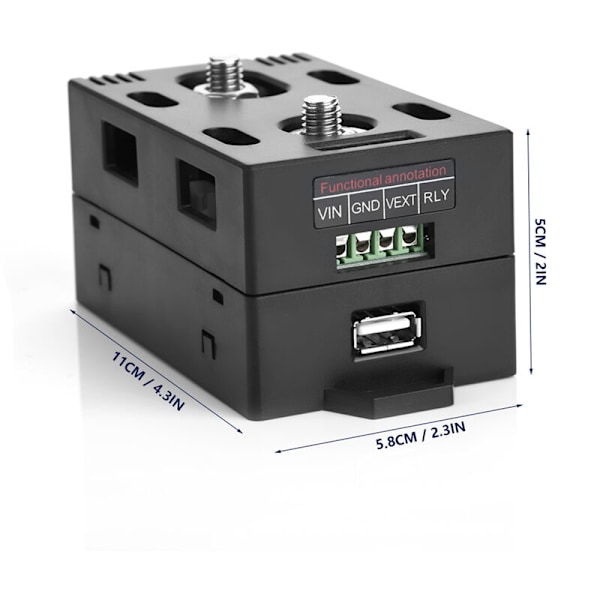 Trådlös Färg LCD-Skärm DC Spänningsmätare Strömtester (VAT-1200, 0-200A 0-100V)