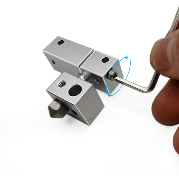 Helt metall 3D-skrivar-kit med kylfläns och 0,4 mm kylmunstycke för Creator Pro / I3 / MakeBot