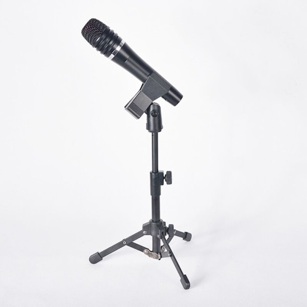 Mini bordstativ mikrofonstativholder med 3/8 tommers gjenger for møter, konferanser, taler og