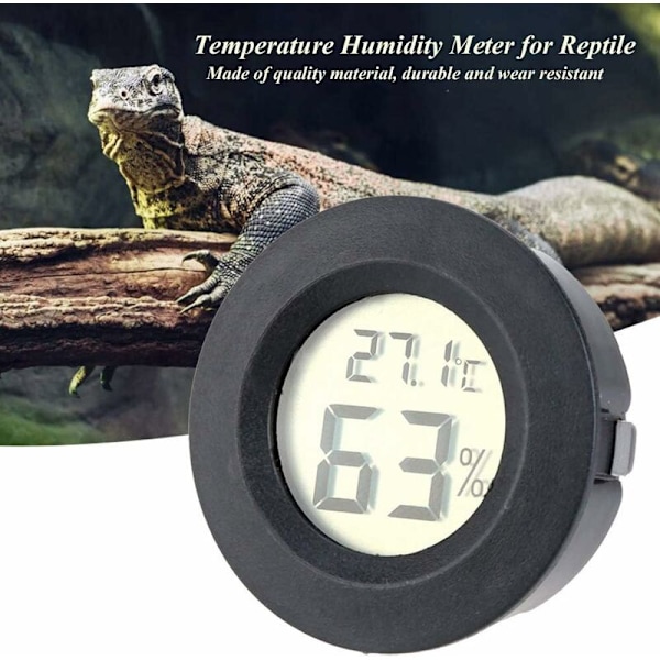 Mini Hygrometer, 4-pack Små Digitala Termometer Hygrometer Monitor Inomhus Utomhus Luftfuktighetsmätare Mätare för Bil Växthus Hem Källare Vit