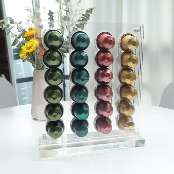 Akryl Kaffe Kapselhållare för OriginalLine, Kaffe Kapsel Förvaringslåda Hållare och Organizer (40 Pods)