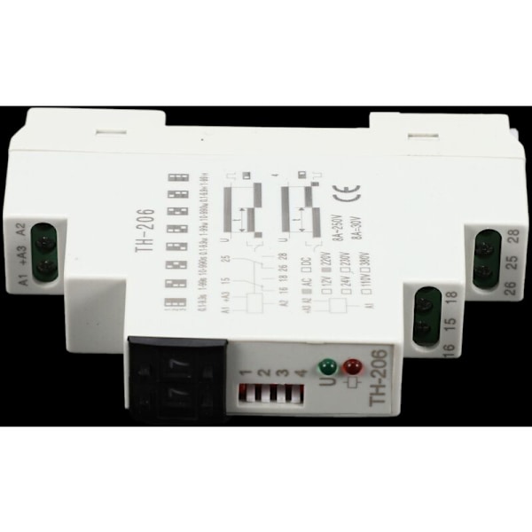 TH-206 220V Universal High Precision Cyclic Time Delay Relay för mekaniska automatiserade styrsystem