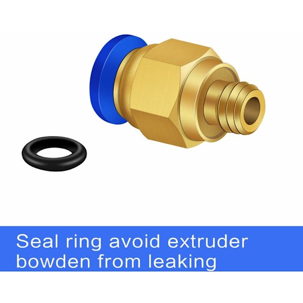 6 stk Luft Hurtigkobling Pneumatiske Fittings Connector Hurtigkoblinger Dia. 6mm til industri Automatisk ㄗHvid,PT1/2ㄘ