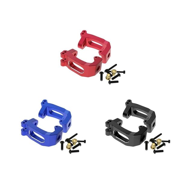 Blocsda Aluminium Casters C- 9532 til 1/8 Sledge 95076-4 RC Bilopgraderinger Dele Tilbehør, Sort