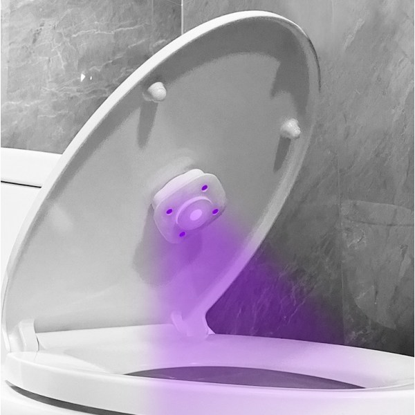 Toalettsteriliseringslampa UVC ultraviolett bärbar mini desinfektionslampa USB uppladdningsbar sterilisator för hushåll
