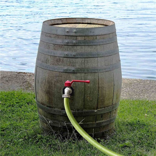Bulkhead-fitting 3/4 tommer, 5 PVC dobbelt gjengede tankkoblinger for regntønner, badekar, svømmebassenger