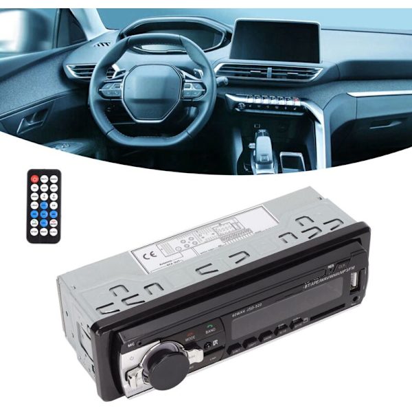 Autoradion AI-äänikomento LED-näyttö Dual USB2.0 Hands-Free -yhteys Auton stereovastaanotin musiikin kuunteluun