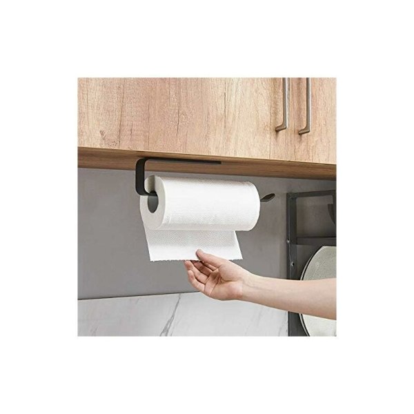 Paperitelineen pidike, keittiöpaperirullan pidike, keittiöpaperipyyhkeen pidike kaapin alla, paperitelineen pidike, paperitelineen pidike, ei porausta (A-