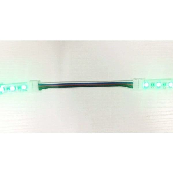 10 stk RGBW-kontaktkabel 5-polet lampe 10 mm LED-stripe lysomformer loddefri LED-båndadapter for å koble 2 SMD 5050 RGBW LED-striper sammen