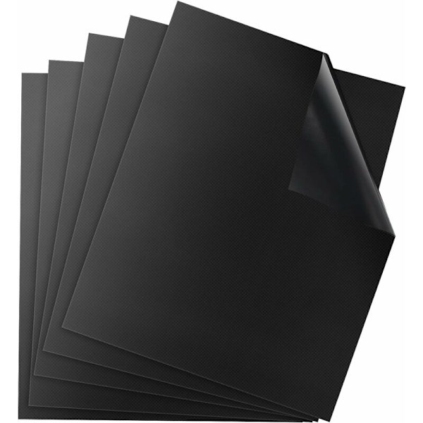 BBQ Baking Mat BBQ-ark 50x40cm Sett med 4 BBQ Grillmatter Grillpapir Ikke-klebende Gjenbrukbar Vaskbar Utendørs for Assistert/Kull/Gass/Elektrisk Grill O