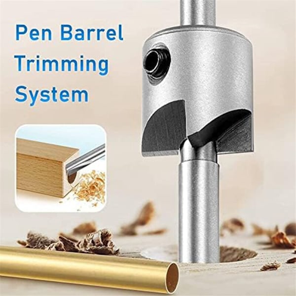 Pen Making Kit, Pen Stang og Penholder, Sæt med Skærere, Trædrejningsspids til Drejebænk Tilbehør A